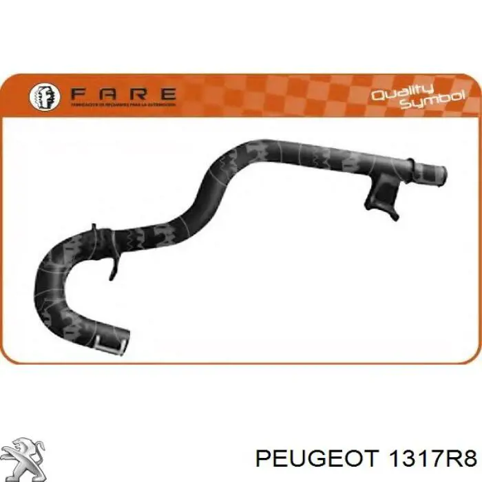 1317R8 Peugeot/Citroen Mangueira (cano derivado) do sistema de esfriamento