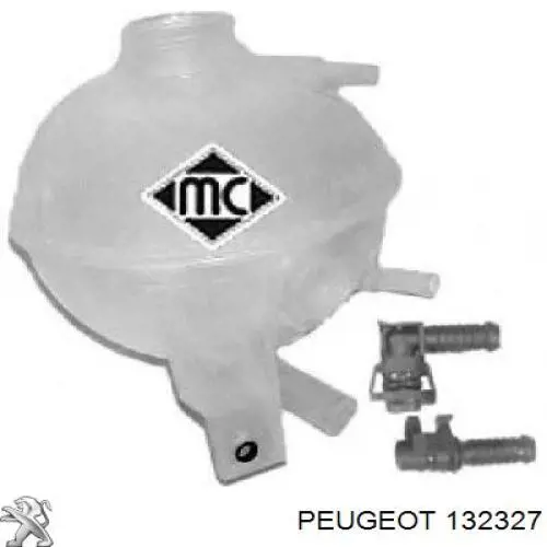 Compre 132327 Peugeot/Citroen Tanque de expansão do sistema de esfriamento