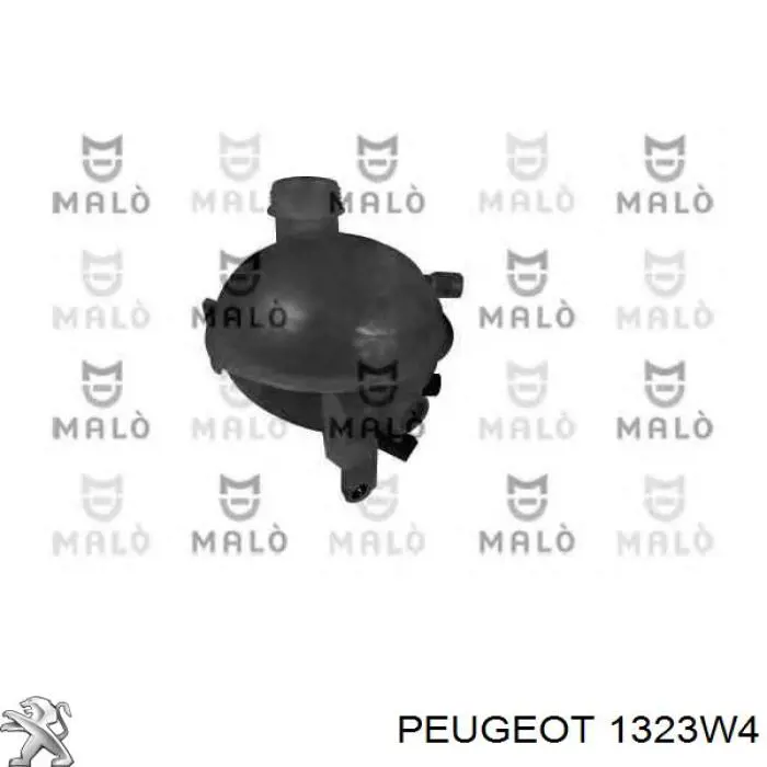1323W4 Peugeot/Citroen Tanque de expansão do sistema de esfriamento