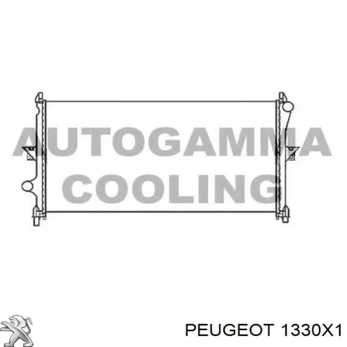 1330X1 Peugeot/Citroen Radiador de esfriamento de motor