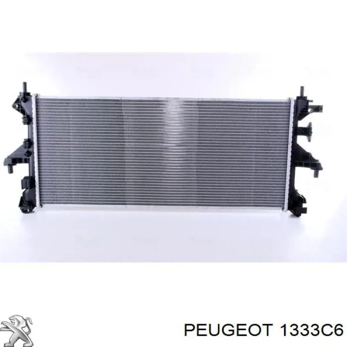 1333C6 Peugeot/Citroen Radiador de esfriamento de motor