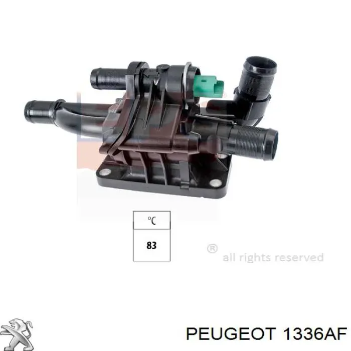 Compre 1336AF Peugeot/Citroen Caixa do termostato