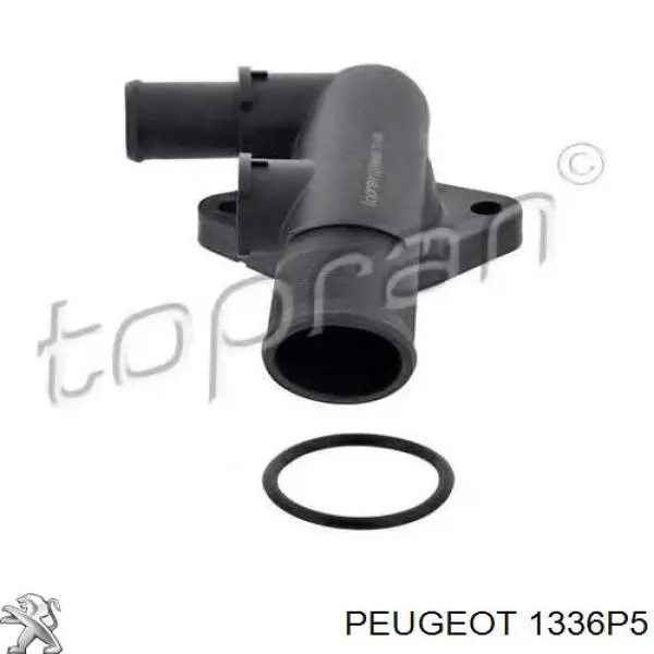1336P5 Peugeot/Citroen Flange do sistema de esfriamento (união em T)