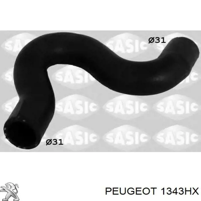 Mangueira (cano derivado) do radiador de esfriamento superior Peugeot/Citroen 1343HX preço, a partir de 6,51 USD