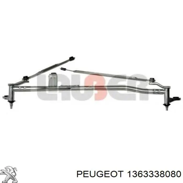 1363338080 Peugeot/Citroen Trapézio de limpador pára-brisas