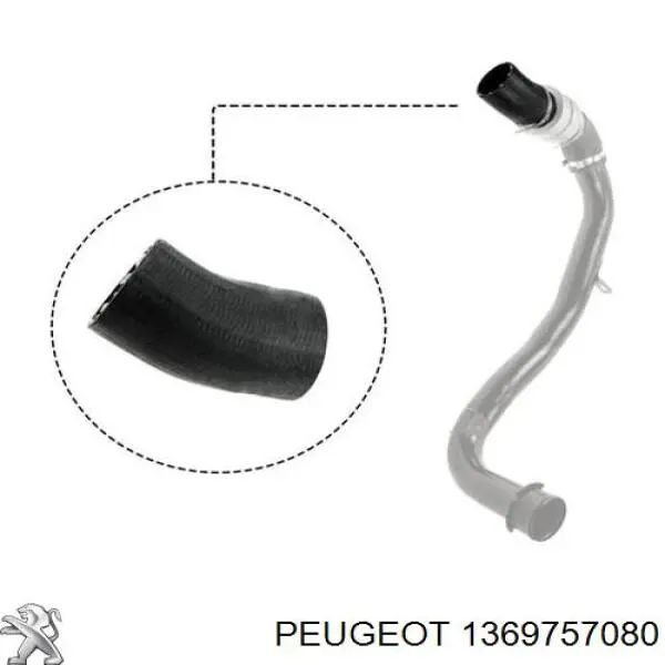 Compre 1369757080 Fiat/Alfa/Lancia Mangueira (cano derivado) de intercooler