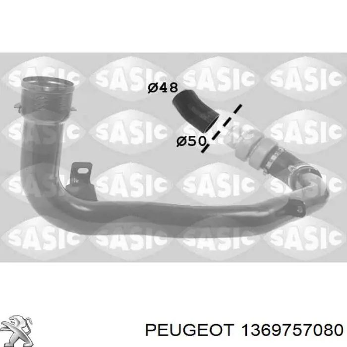 Compre 1369757080 Fiat/Alfa/Lancia Mangueira (cano derivado) de intercooler