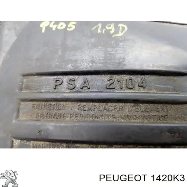Caixa de filtro de ar, parte inferior Peugeot/Citroen 1420K3 preço, a partir de 57,09 USD