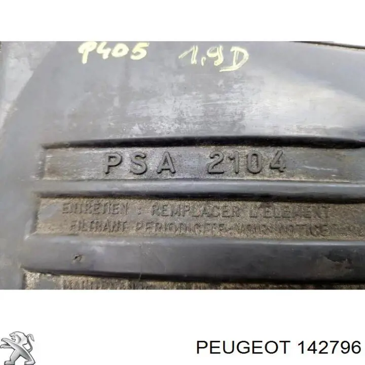 Caixa de filtro de ar Peugeot 405 I 15B
