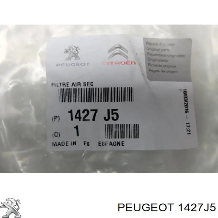Compre 1427J5 Peugeot/Citroen Caixa de filtro de ar