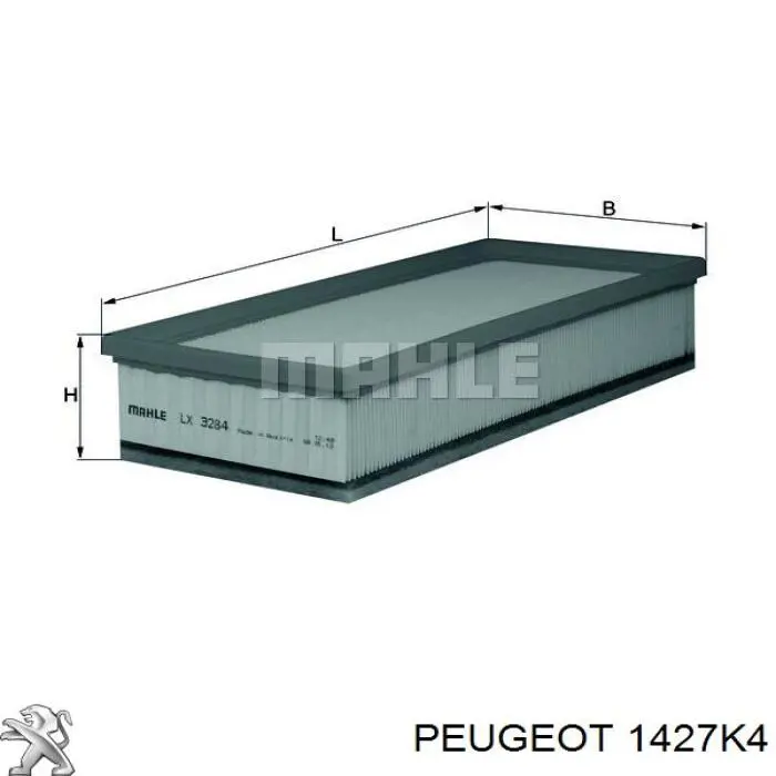 Caixa de filtro de ar Peugeot 407 SW 6E