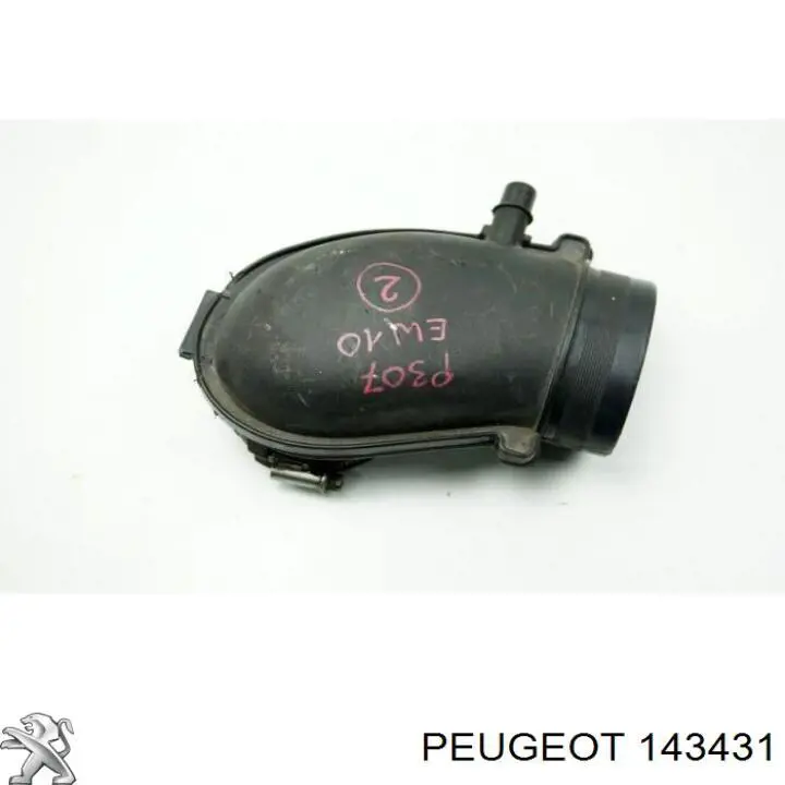 143431 Peugeot/Citroen Cano derivado de ar do medidor de consumo do ar