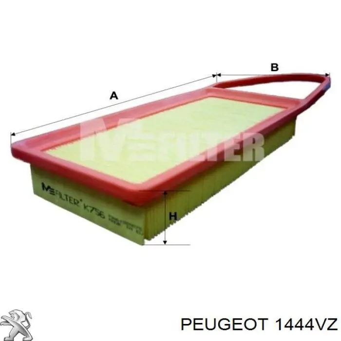 Compre 1444VZ Peugeot/Citroen Filtro de ar