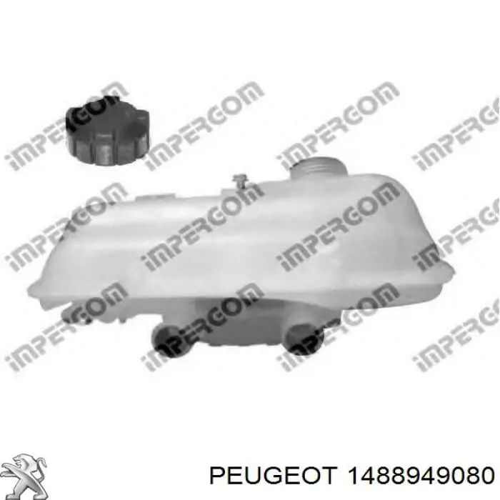 1488949080 Peugeot/Citroen Tanque de expansão do sistema de esfriamento