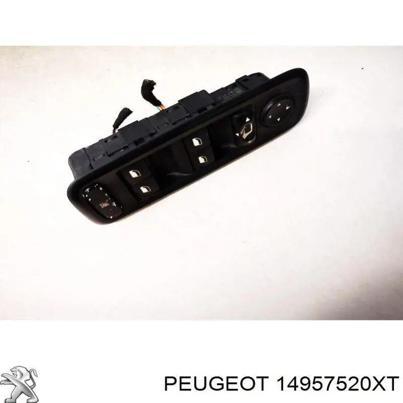 96531123XT Peugeot/Citroen Unidade de botões dianteira esquerda de controlo de elevador de vidro