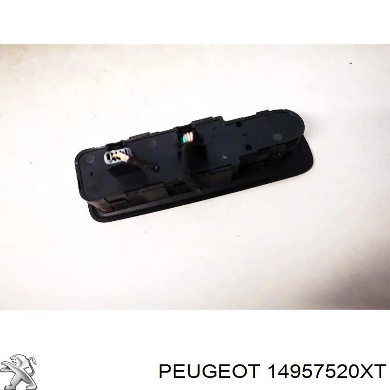 Unidade de botões dianteira esquerda de controlo de elevador de vidro 96531123XT Peugeot/Citroen