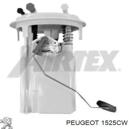 1525CW Peugeot/Citroen Módulo de bomba de combustível com sensor do nível de combustível