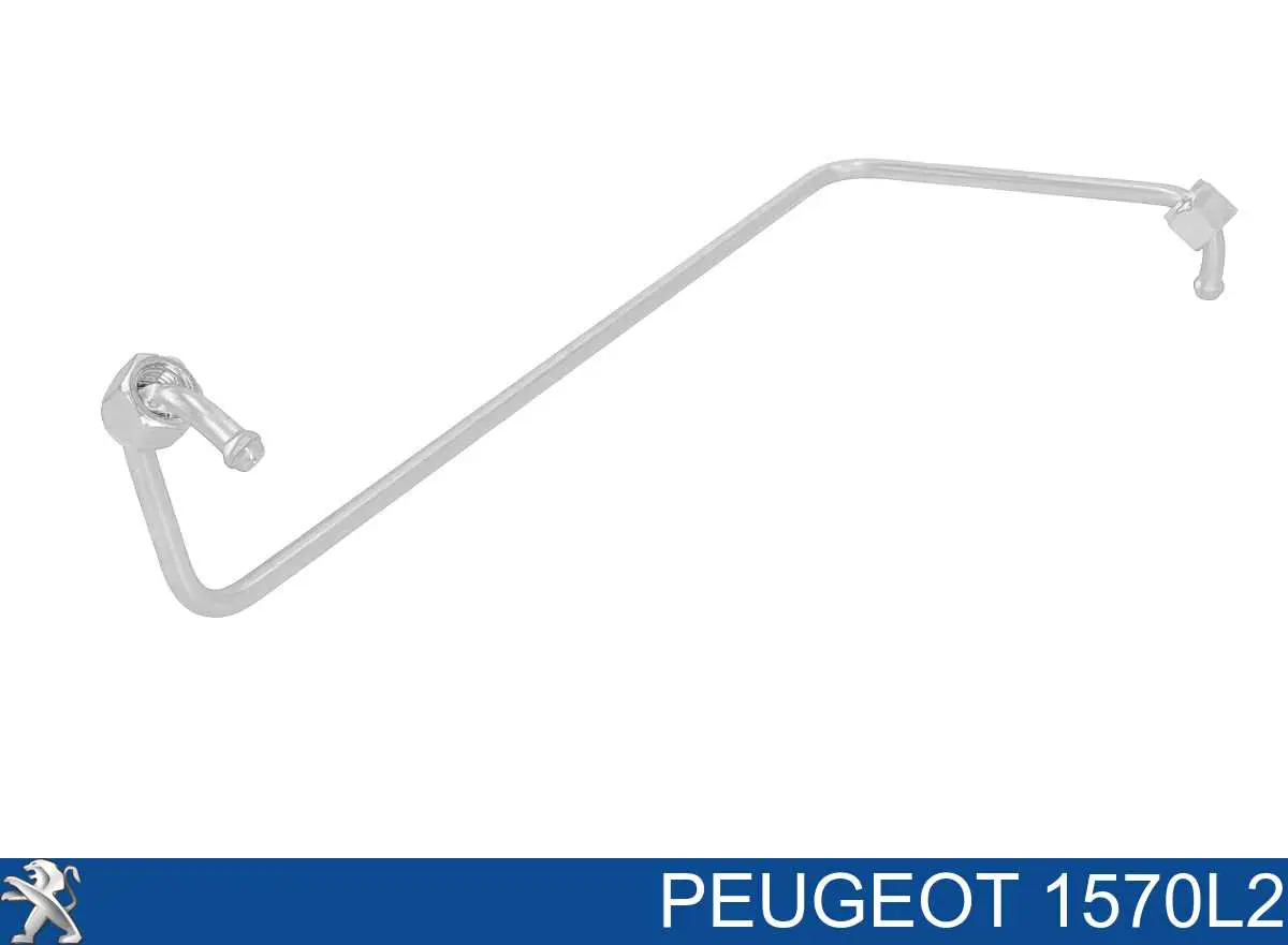 1570L2 Peugeot/Citroen Tubo de combustível, desde a Bomba de Combustível de Pressão Alta até a sonda de combustível