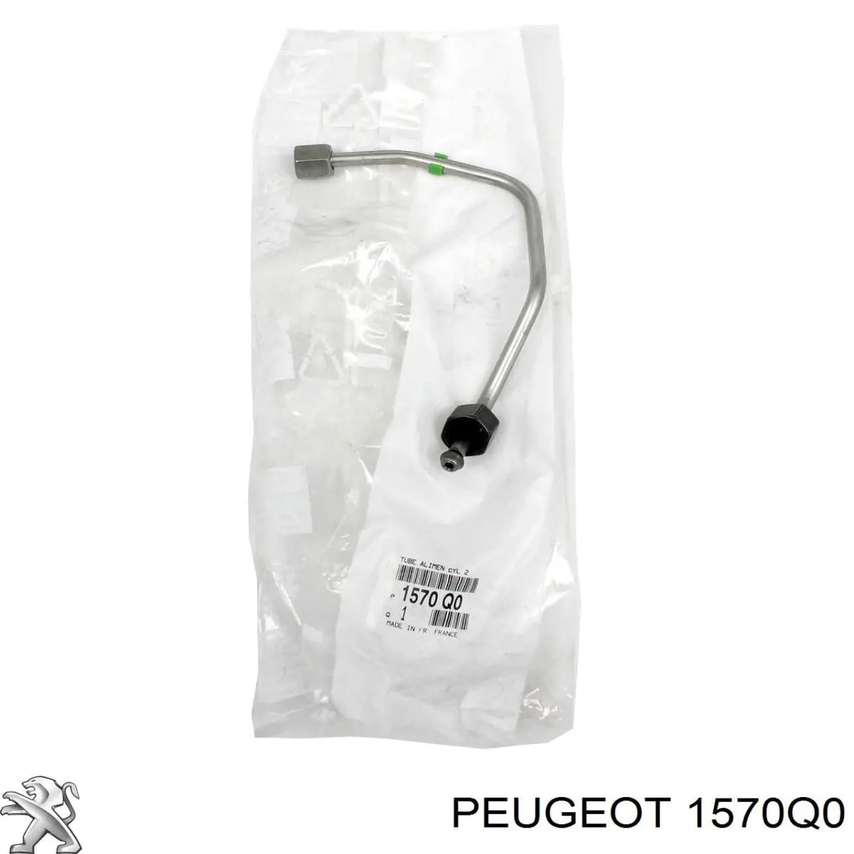 1570Q0 Peugeot/Citroen Tubo de combustível do injetor de 2º cilindro