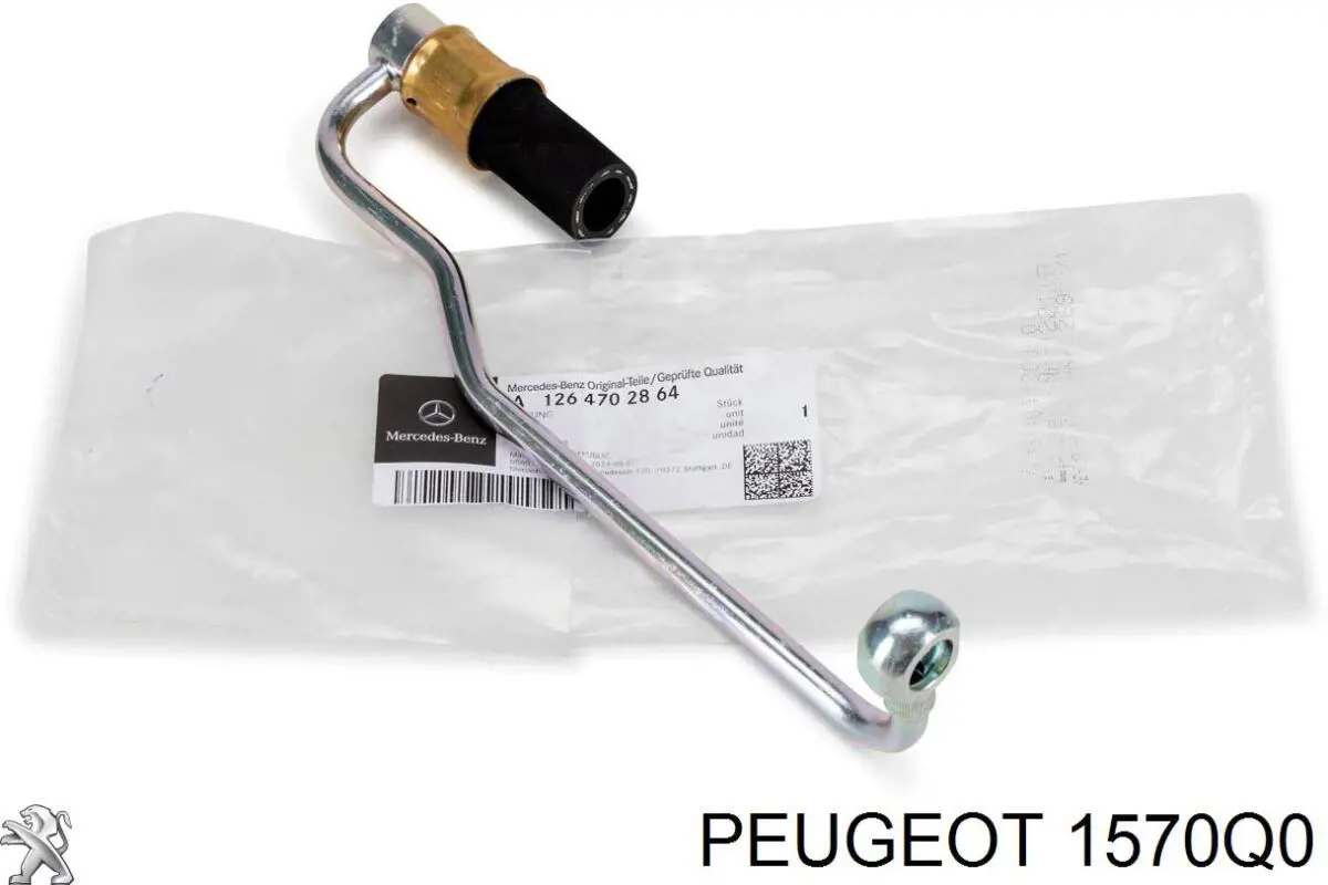 Compre 1570Q0 Peugeot/Citroen Tubo de combustível do injetor de 2º cilindro