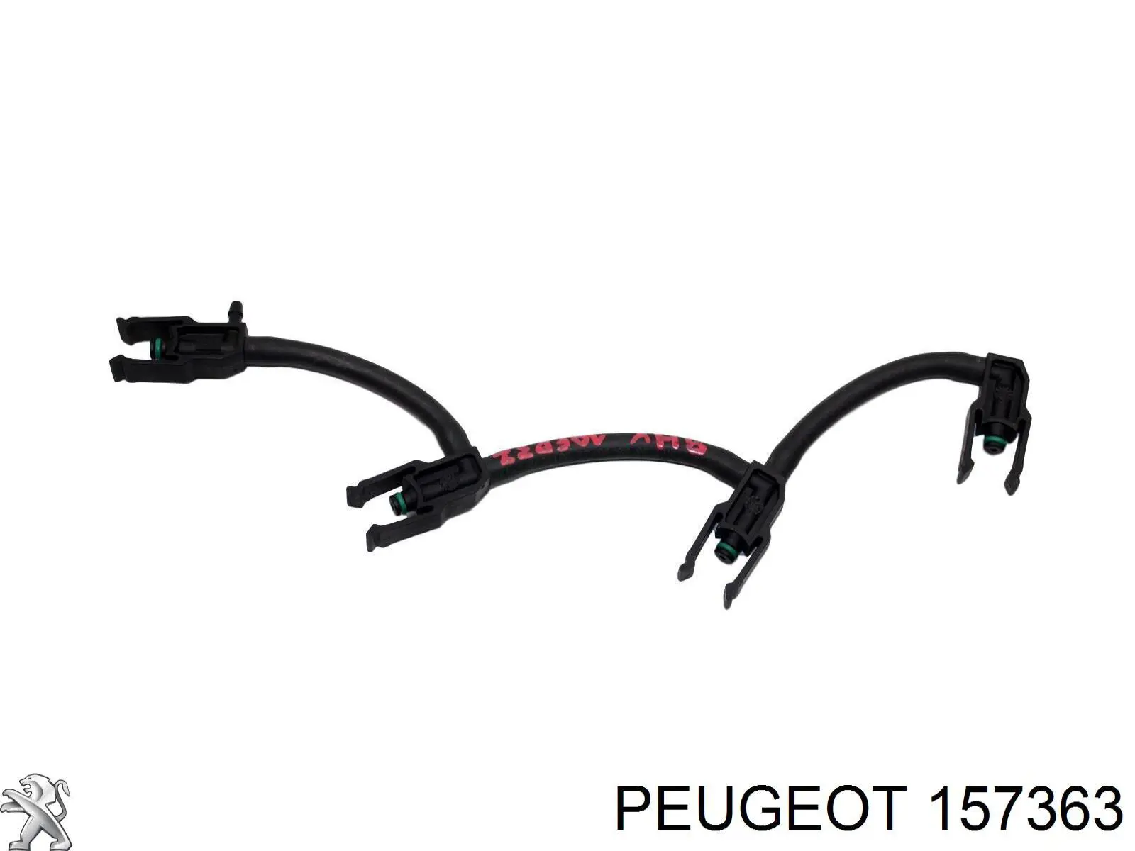 157363 Peugeot/Citroen Tubo de combustível, inverso desde os injetores