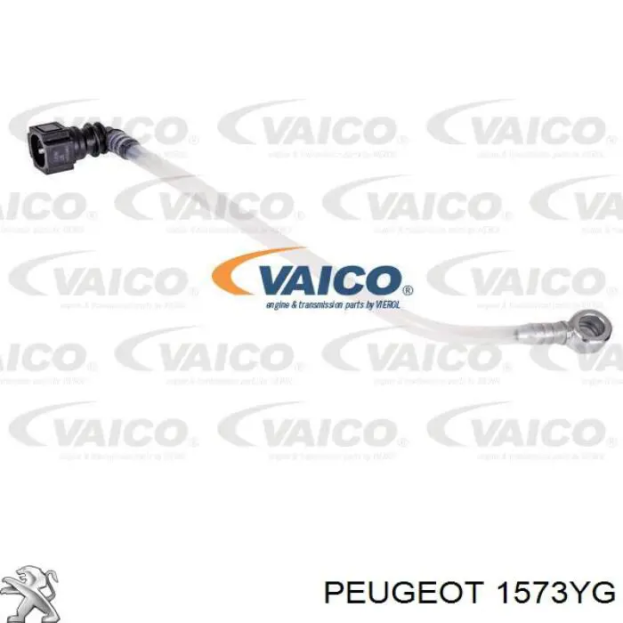 1573YG Peugeot/Citroen Tubo de combustível, desde o filtro até a sonda de combustível