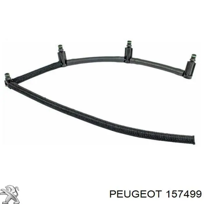157499 Peugeot/Citroen Tubo de combustível, inverso desde os injetores