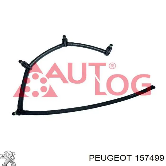 Tubo de combustível, inverso desde os injetores Peugeot/Citroen 157499 preço, a partir de 26,43 USD