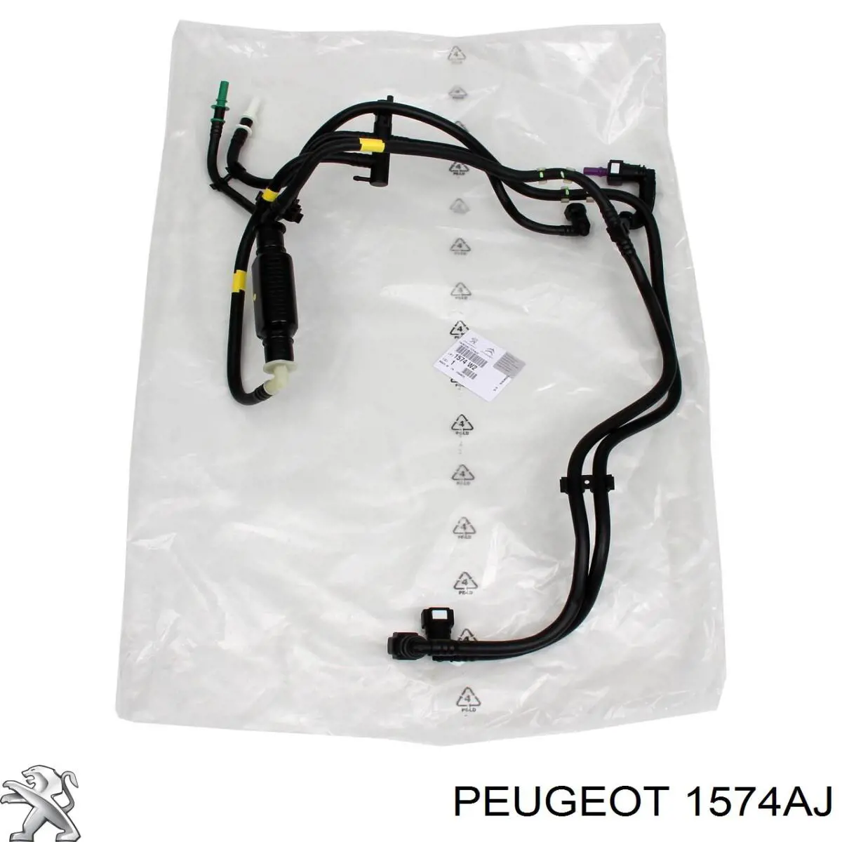 Compre 1574AJ Peugeot/Citroen Tubo de combustível, inverso desde os injetores