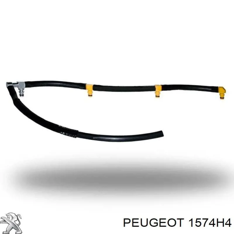 Compre 1574H4 Peugeot/Citroen Tubo de combustível, inverso desde os injetores