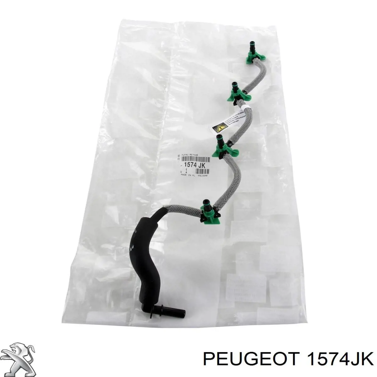 Tubo de combustível, inverso desde os injetores 9676290580 Fiat/Alfa/Lancia