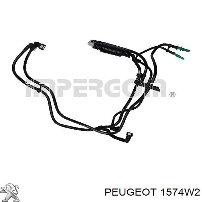 Compre 1574W2 Peugeot/Citroen Tubo de combustível, desde o filtro até a bomba