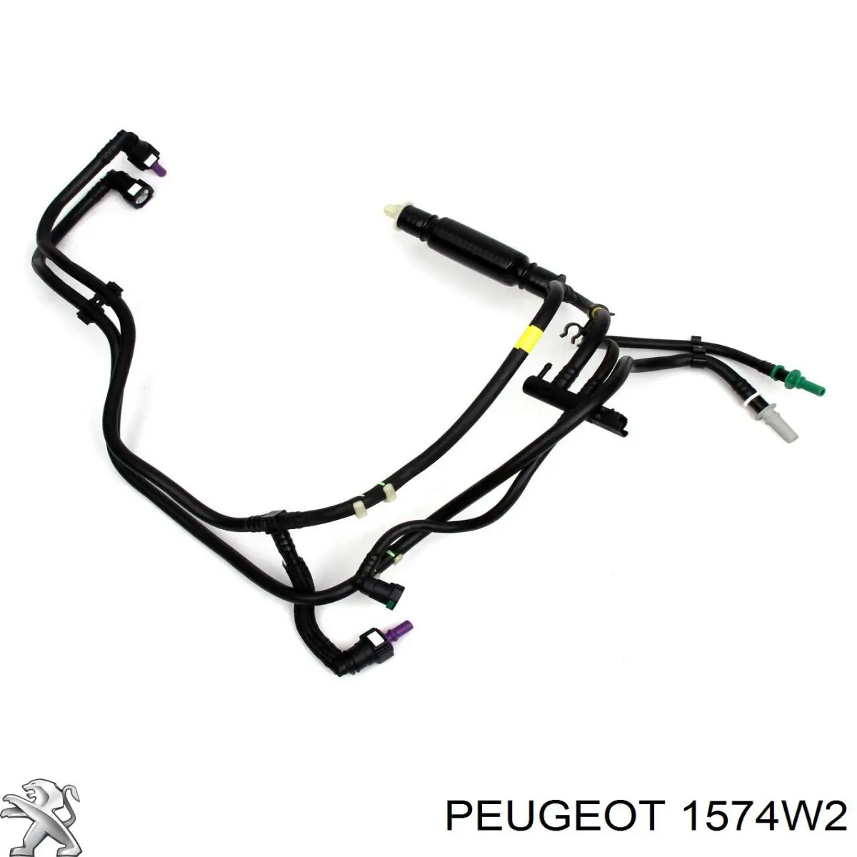 1574W2 Peugeot/Citroen Tubo de combustível, desde o filtro até a bomba