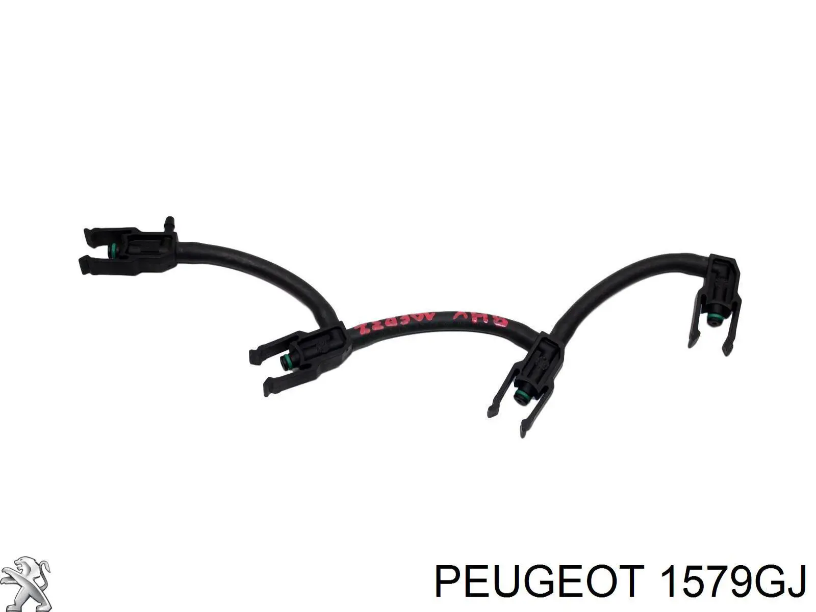 1579GJ Peugeot/Citroen Tubo de combustível, inverso desde os injetores