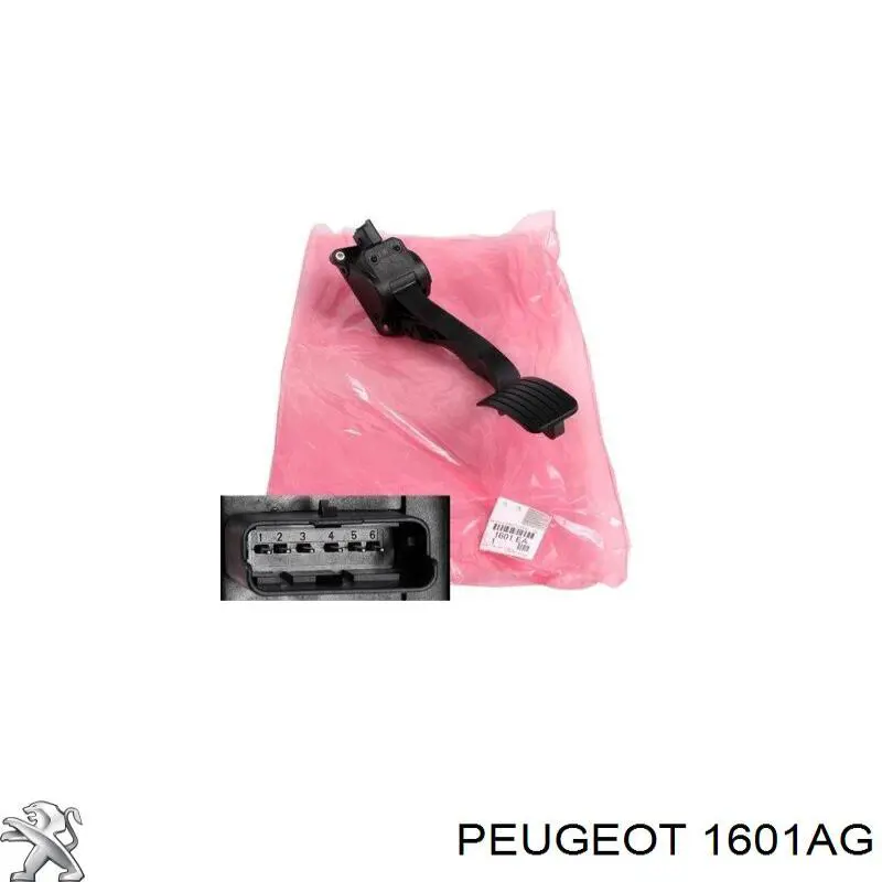 Pedal de gás (de acelerador) Peugeot/Citroen 00001601EA preço, a partir de 33,66 USD