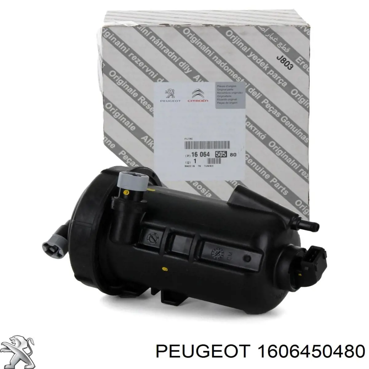 1606450480 Peugeot/Citroen Caixa de filtro de combustível