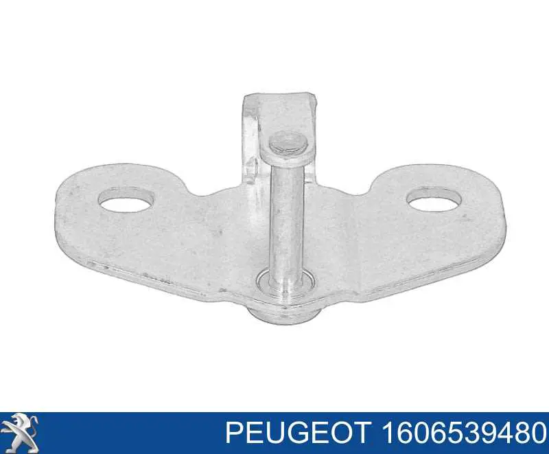 1606539480 Peugeot/Citroen Gozno de garra (parte complementar) esquerdo inferior de fecho da porta traseira batente