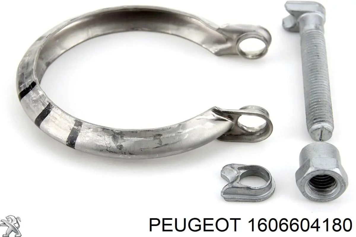 Compre 1606604180 Peugeot/Citroen Braçadeira de fixação de catalisador para a turbina