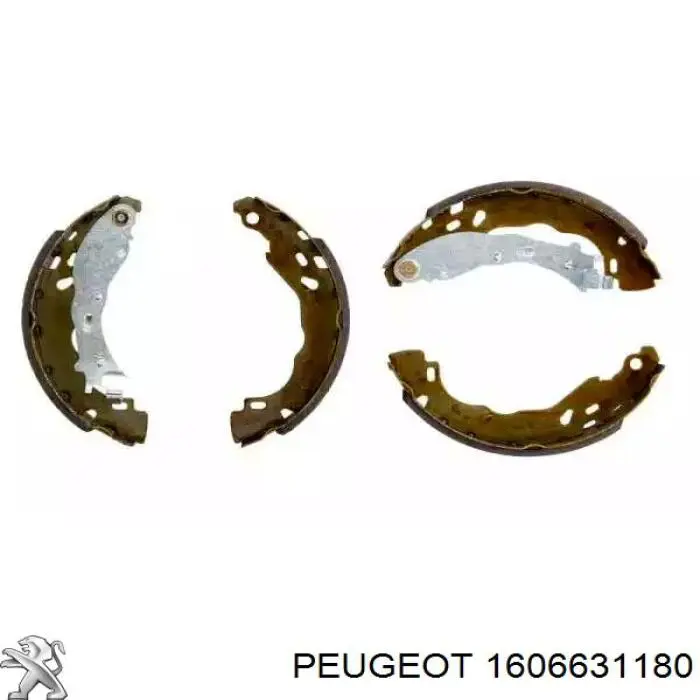 Sapatas do freio traseiras de tambor Peugeot/Citroen 1606631180 preço, a partir de 34,71 USD