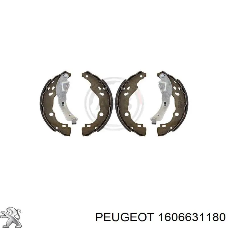 Compre 1606631180 Peugeot/Citroen Sapatas do freio traseiras de tambor