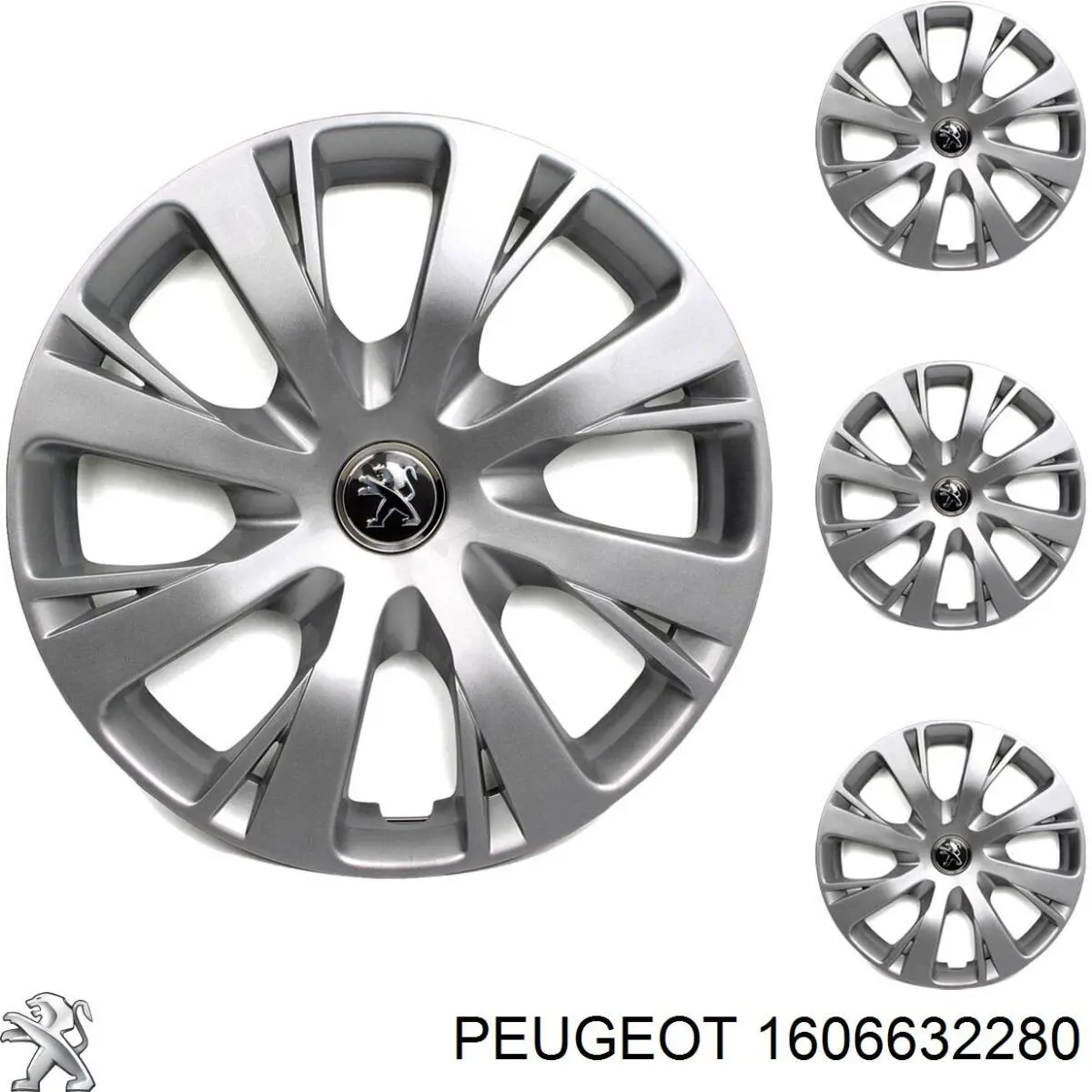 Tapetes dianteiros + traseiros, kit Peugeot/Citroen 1606632280
