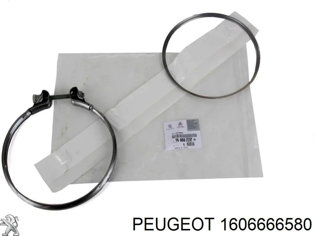 1606666580 Peugeot/Citroen Braçadeira de silenciador dianteira