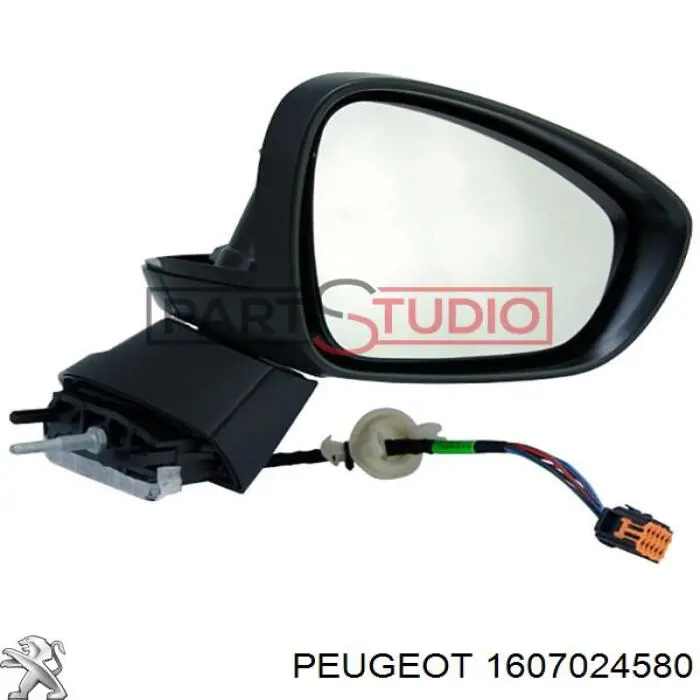 Compre 1607024580 Peugeot/Citroen Espelho de retrovisão direito