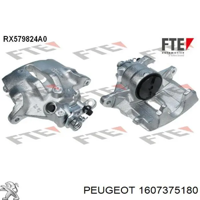 1607375180 Peugeot/Citroen Suporte do freio dianteiro direito