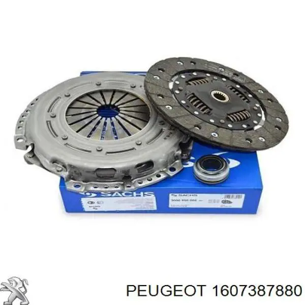 1607387880 Peugeot/Citroen Kit de embraiagem (3 peças)