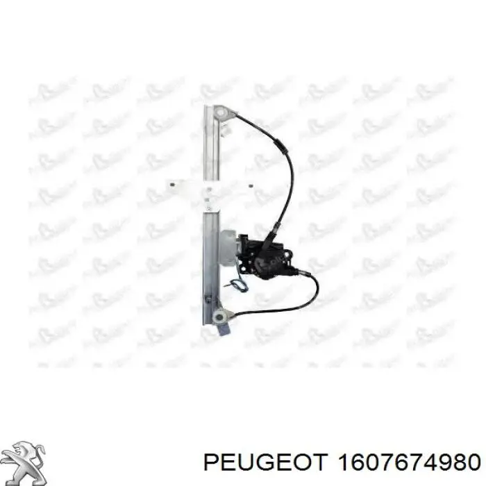Mecanismo de acionamento de vidro da porta traseira direita Peugeot/Citroen 1607674980 preço, a partir de 92,01 USD