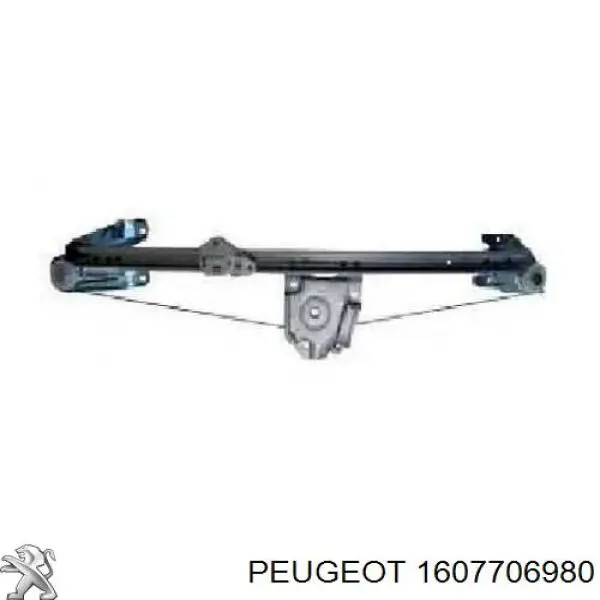 Compre 1607706980 Peugeot/Citroen Mecanismo de acionamento de vidro da porta dianteira esquerda