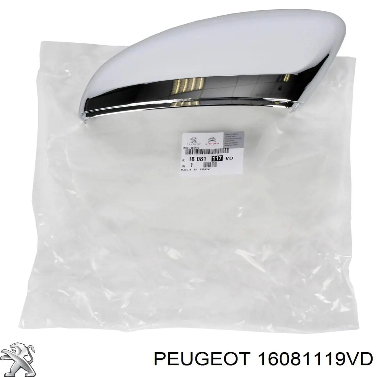 Placa sobreposta (tampa) do espelho de retrovisão direito Peugeot/Citroen 16081119VD preço, a partir de 95,78 USD
