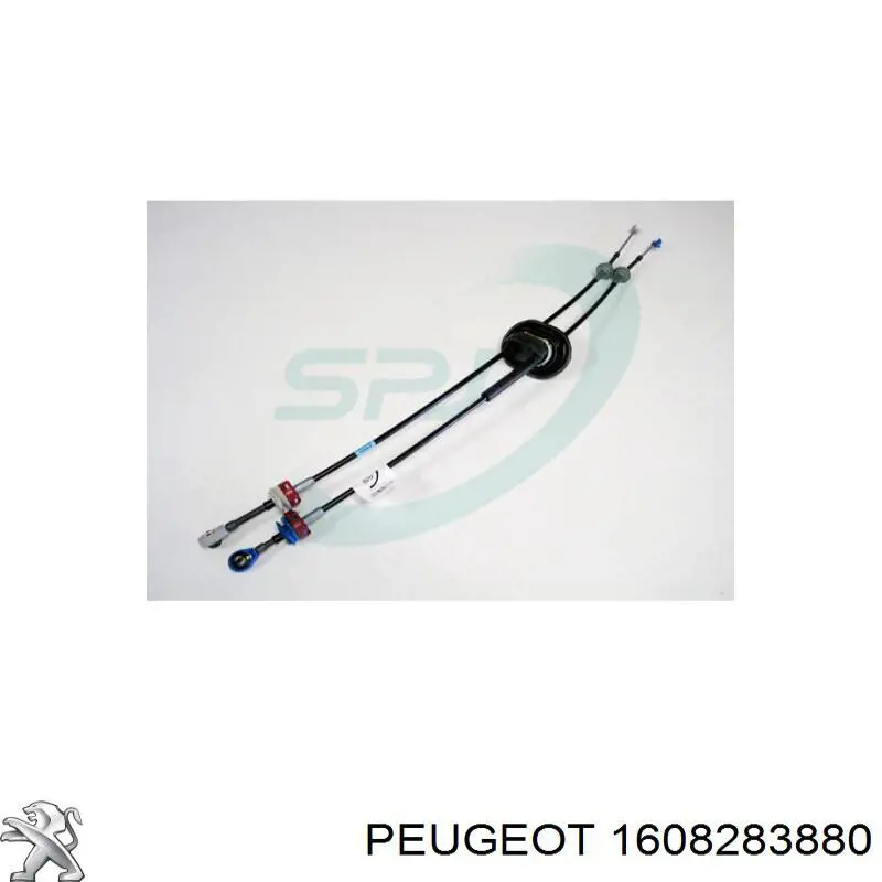 Compre 1608283880 Peugeot/Citroen Cabo de mudança duplo