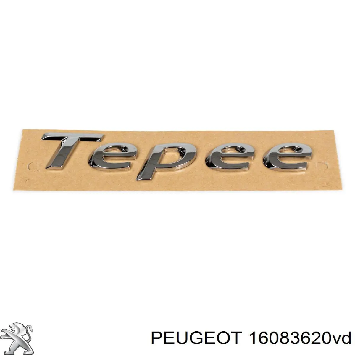  Emblema de tampa de porta-malas (emblema de firma) Peugeot Partner Tepee monovolume (2008 - 2018) Tepee